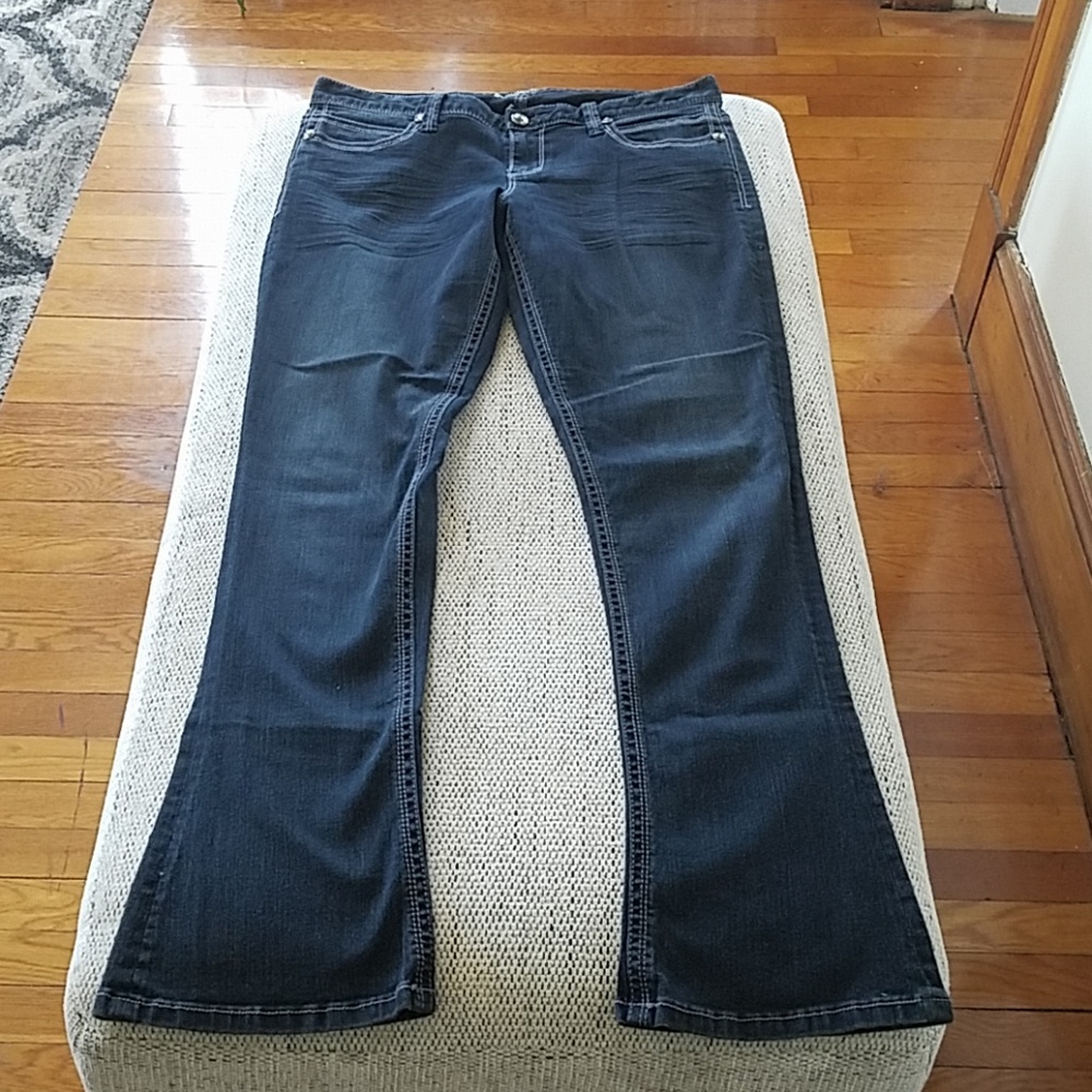 American Rag dark denim skinny boot cut jeans